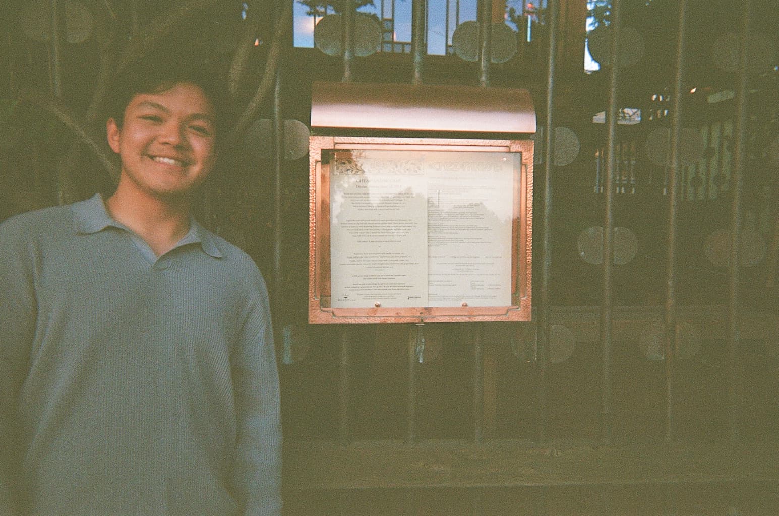 Photo of ivan taken on a film camera with grain